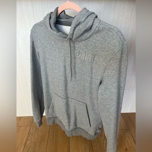 GREY PUMA HOODIE SMALL